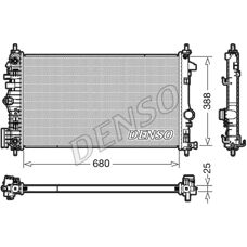 DENSO DRM20108 Radiator - Motorkjøling - 680x400x25mm