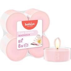 Bolsius Magnolia Maxi Teelichter - 8 Stück - Duftend & Bunt