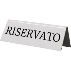 Set van 5 Tafelbordjes SECURIT - Gereserveerd Italiaans