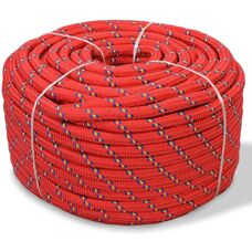 vidaXL Bådsnor Polypropylen 14 mm 50 m Rød - Båd Sner