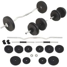 vidaXL Jeu de Haltères 30kg - Barre et Haltères - Publicité