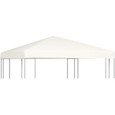 vidaXL Pavillon-Dach 3x3 m Cremeweiß - Pavillon Top Cover
