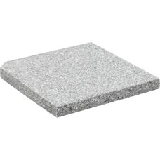 vidaXL Regenschirmgewicht Platte Granit 25 kg Quadratisch Grau - Regenschirmgewicht Platte