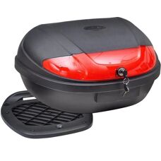 vidaXL Motorrad Topcase 72L für 2 Helme Motorrad Tasche Seitenkoffer Rückseite Gepäck