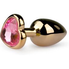 EasyToys Hartvormige gouden juweel anale plug - Klein