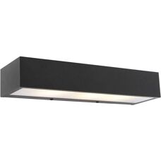 QAZQA Black Elongated Wall Lamp - HOUX - Suitable for LED