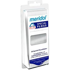 Meridol Zahnseide Spezial Floss für Implantate, Brücken, Zahnspangen - Zahnseide