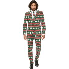 Opposuits Festive Green Slim Fit Kostüm - Weihnachtsfeier