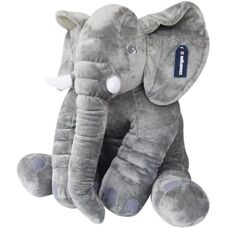 Giocattolo di peluche Elefante Northix - Grigio - 60 cm