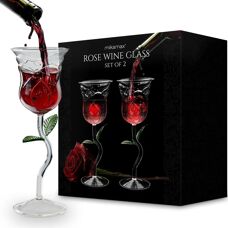 Ensemble de verres à vin Rosé Northix - Design Rose