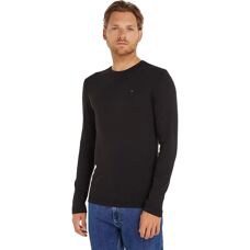 Tommy Hilfiger Long Sleeved Ribbed Organic Cotton T-Shirt (DM0DM04409) - black