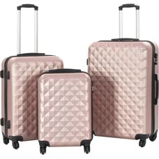 vidaXL Trolley-Set 55/66/76 cm (91888) ROSÉGULD