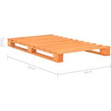vidaXL Cadre de lit - 285263 - Structure en bois robuste pour matelas 100x200cm - Publicité