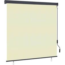 vidaXL Ulkokäytön sälekaihdin 160x250 cm Kermainen