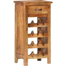 Vinaigrier en bois d'acacia massif vidaXL - Buffet pour bouteilles et accessoires