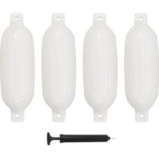 vidaXL Défenses de Bateau 4 pcs Blanc - Défenses de Bateau