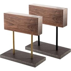 Style de Vie Walnoot Magnetisch Messerblok - 25x12x27,5cm