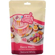 Funcakes Luonnollisen Valkoiset Deco Melts - Suklaa Koristeet