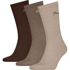 PUMA Pack de 3 Chaussettes Marron - Chaussettes