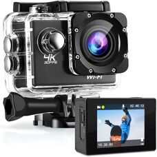 Strex Actiecamera 4K 16MP - Waterdicht - WiFi - Accessoires
