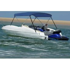 vidaXL 2-bue Bimini Top Marineblå - Bådcover
