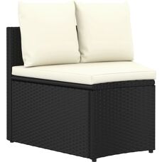 Juego de sofás de jardín Maisonchic - Negro - 5 piezas
