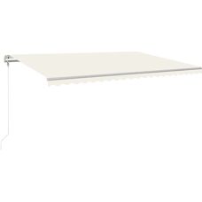 vidaXL Tente de Soleil Automatique Retractable - 500x300 cm - Crème