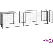 MAISONCHIC Hundekäfig - Schwarz 4,84 m² - Hundekäfig