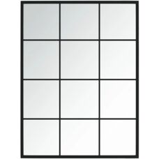 Espejo de pared negro vidaXL - Espejo de maquillaje