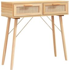 vidaXL 345626 Kaffebord i naturlig rotan - Kaffebord/Sidetable/Endtable