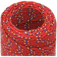 vidaXL Veneen köysi Punainen 2 mm 25 m Polypropeeni - Boat Rope