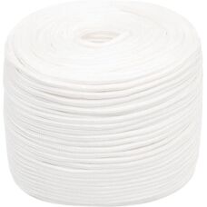 vidaXL Blanc 8 mm 250 m Corde Marine Bobine Corde de Bateau Polypropylène - Corde Marine