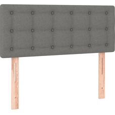 vidaXL Kopfteil Dunkelgrau 90x5x78/88 cm Stoff