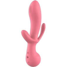 Vibrator Dream Toys Amour Triple Pleasure Clair cu Stimulator de Clitoris - Jucărie Sexuală
