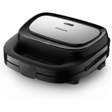 Philips HD2350/80 - Schwarz und Silber - Sandwichmaker