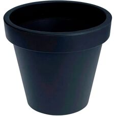 Plastiken Pflanztopf - 25cm Anthrazit - Wetterfest Modern