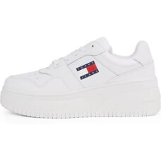 Tommy Jeans Weiße Leder Plattform Sneakers - Sneaker