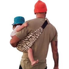 Mochila de bebê Zebra Wildride - Suporte ergonômico para 9 meses a 4 anos