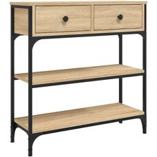 vidaXL Table console chêne Sonoma 72,5x25x75 cm - Table d'entrée