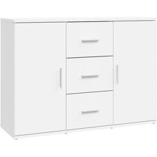MAISONCHIC Sideboard - Weiß - 91x29.5x65 cm - Sideboard