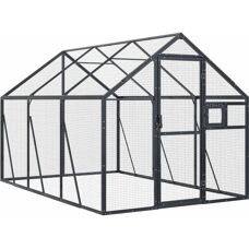 vidaXL Cage Extérieur pour Oiseaux - Aluminium 1,79x3x1,85 m - Publicité