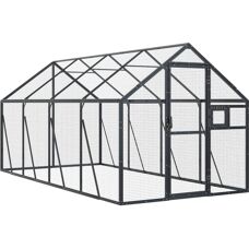 Cage à oiseaux vidaXL 1,79x4x1,85 m Anthracite - Publicité