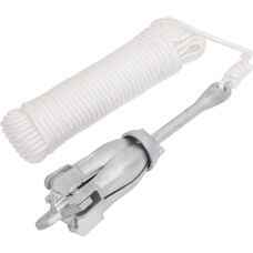 vidaXL Faltanker mit Seil 8 kg formbares Eisen - Silber