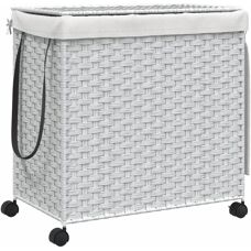 vidaXL - Panier à linge - Blanc - Panier à linge