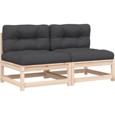 vidaXL Garten-Sofa - Kiefernholz - Modulares Design - Gartenmöbel
