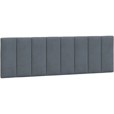 VidaXL hoofdbord 374676 Donkergrijs - Hoofdbord/Voetbord