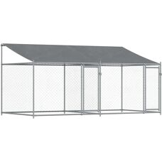 Jaula de perros vidaXL - 4x2x2 m Acero galvanizado