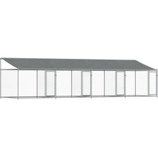 Gaiola para perros vidaXL 8x2x2m - Acero galvanizado