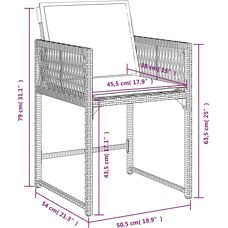 Ensemble de Mobilier d'Extérieur VidaXL - Modèle 3211435 - 4 Chaises & 1 Table - Publicité