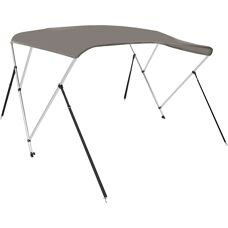 vidaXL 3-bue Bimini top Grå - Sol- & Vejrbeskyttelse